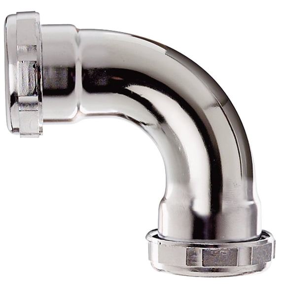 Keeney 674K 90 Degree 22-Gauge 1-1/2-Inch by 1-1/2-Inch Coupling Elbow, Chrome