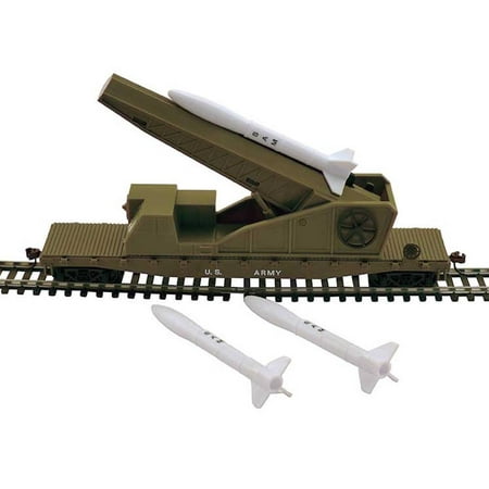 Model Power - Flatcar with Launcher & 3 Missiles -- US Army - HO