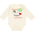 thumbnail image 3 of Inktastic Someone in Virginia Loves Me Boys or Girls Long Sleeve Baby Bodysuit, 3 of 5
