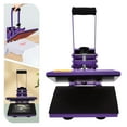 thumbnail image 3 of Heat Press Machine for T Shirt 4 Tubes Heating Transfer Press for Printing Clothes Purple, 3 of 12