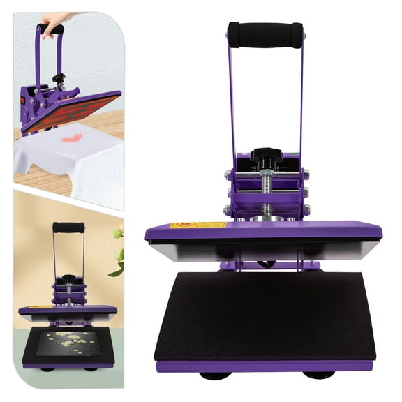 11.8*9inch Modern Purple Heat Press Machine Heat Press Machine for T Shirts, T Shirt Press Machine 700W