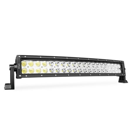 Led Light Bar Nilight 22Inch 120W Curved Spot Flood Combo Led Off Road Lights Super Bright Driving Light Boat Lights Driving Lights LED Work Light,2 Years