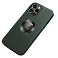 thumbnail image 2 of K-Lion for iPhone 14 Pro 6.1 inch Luxury Slim Leather Case Logo Cutout View Slim Thin Lightweight Wireless Charging Support Shockproof Scratch-Resistant Case,Green, 2 of 7