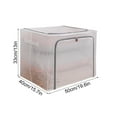 thumbnail image 4 of Vikakiooze 2023 Transparent Steel Frame Storage Box Nylon Mesh Foldable Storage Box, 4 of 6