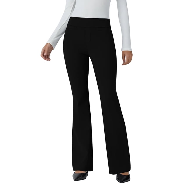 Pantalon Droit Grand Décontracté pour Femmes, Design Évasé, Parfait pour un Usage Quotidien