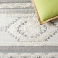 thumbnail image 5 of SAFAVIEH Cottage Euphemia Geometric Indoor/Outdoor Area Rug, Ivory/Light Grey, 6'7" x 6'7" Square, 5 of 6