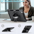 thumbnail image 3 of Funda para Miesherk iPad Air 11 10,9" 2020-2025 con correa, 3 of 8