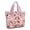 Pink Cute Dachshund, variant on Tote Bag for Women - Paw Prints Shoulder Bag - Large Utility Work Duffle Bag with Zipper Handbag for Travel, Work, Sprots
