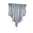 thumbnail image 4 of deevoka Beaded Window Valance Decor Swag Curtain Valance for Country Basement Window Gray, 4 of 9