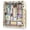 Spotted White, variant on HioHa Portable Closet, Dustproof Wardrobe Closet with Cover, Free Standing Clothes Storage Organizer for Hanging Clothes and Bedroom, Coffee
