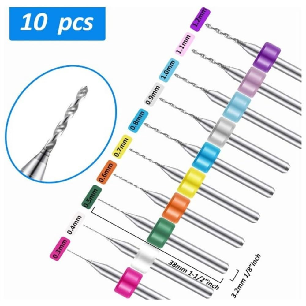 37-Piece Hand Drill Tool Set With Pin Vise Hand Drill Mini Twist Drill Bits Bench Vice For DIY Jewelry Making Craft Carving (0.3-1.2 MM)