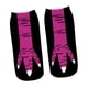 thumbnail image 5 of Calcetines de patas de pollo ligeros y suaves que absorben el sudor hasta el tobillo para regalo de cosplay Negro Rojo, 5 of 9
