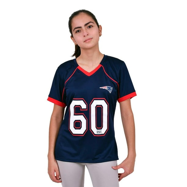 Playera Mujer NFL Talla M Azul Patriots