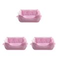 thumbnail image 2 of Transemion Dog Bed Washable For Clean And Odor-Free Sleeping Area Two Size For Choice pink S 3Set, 2 of 6