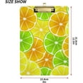 thumbnail image 3 of FMSHPON Citrus Slices Lemon Orange Clipboard Hardboard Wood Nursing Clip Board and Pull for Standard A4 Letter 13x9 inches, 3 of 7