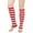 Wine, variant on Leg Warmers Knit Thermal Elastic Skating Leg Warmer Solid Color Long Boot Socks for Daily Wear Wine One Size