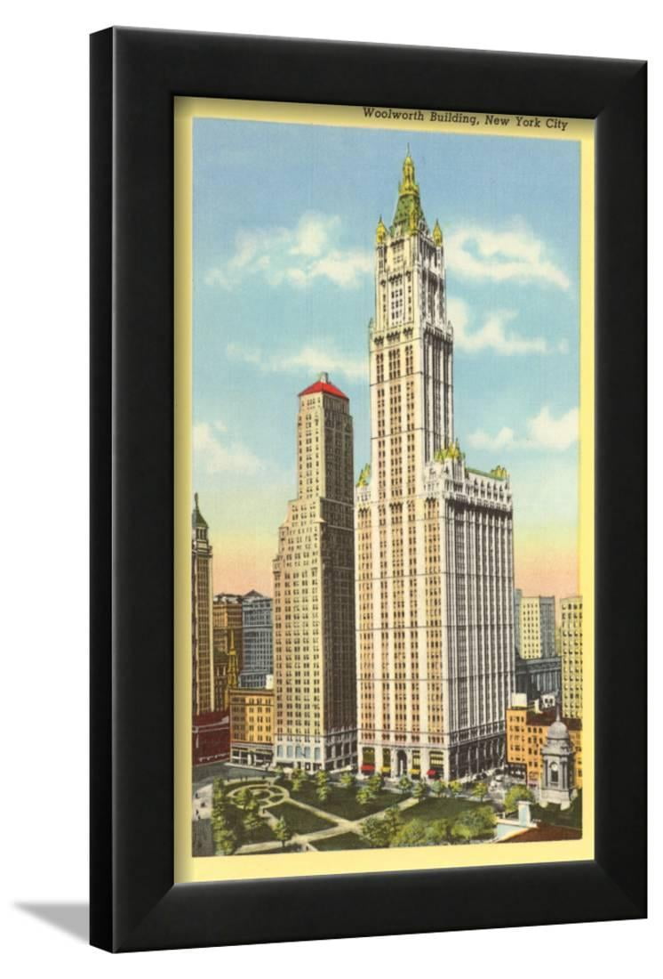 Woolworth Building New York City Framed Print Wall Art Walmart Com