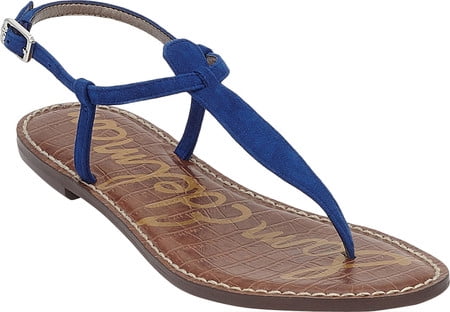 cobalt blue flat sandals