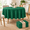 Dark Green-Round, variant on 20 Pack Purple Rectangle Disposable Plastic Tablecloth 54"x 108" For Parties
