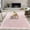 Dusty Pink, variant on ZACOO 10'x13' Washable Area Rug, Scalloped Solid Striped Ultra Thin Non-Slip Pet Friendly Carpet for Living Room Dining Room, Beige
