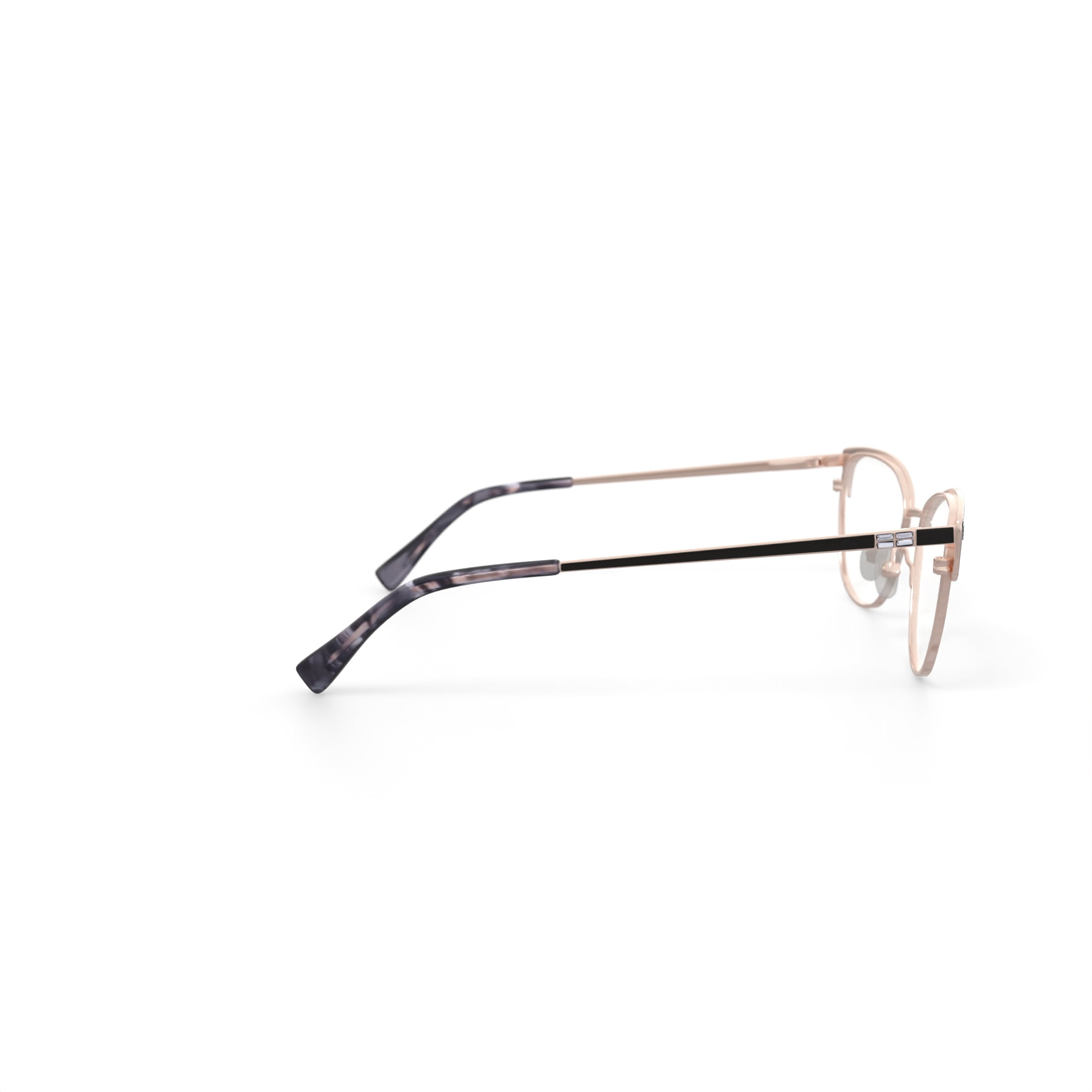 Oscar Women's OSL765 Prescription Eyeglasses with Case, Black