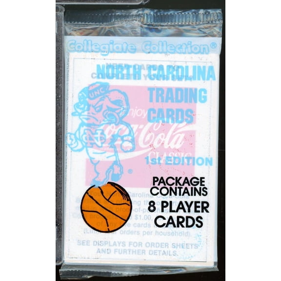 1989-90 North Carolina Collegiate Basketball Pack  Michael Jordan on Back