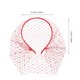 thumbnail image 2 of Moluckfu Red Rhinestone Wedding Headband with Sturdy Mesh Veil for Bridal Ceremony, 2 of 6