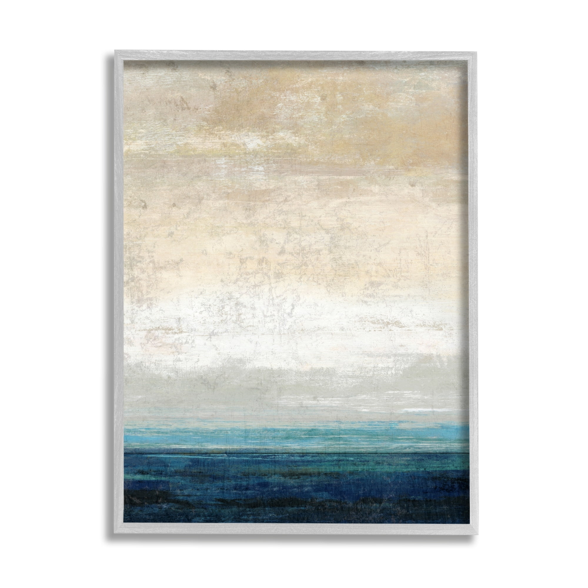 Stupell Industries Flipped Sea Horizon Abstract Sand Sky Viewpoint,16 x 20, Design by Suzanne Nicoll