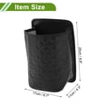 thumbnail image 4 of Unique Bargains Car Trash Can With Lanyard Hanging Front Rear Seats Trash Bin 1 Pc Black, 4 of 7