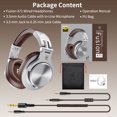 thumbnail image 6 of OneOdio Wired Studio Headphones Over-Ear Headphones for Electric Drum Piano Guitar Amp-A71 Silver, 6 of 9