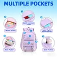 thumbnail image 4 of Large Backpack, College Aesthetic Laptop Bookbag with Anti-theft Back Pocket, Lightweight Bookpack, Watrer Resistant, 4 of 8