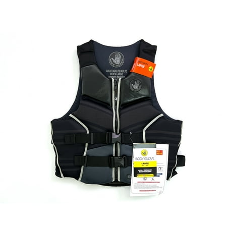 Body Glove Adult Unisex High-End Evoprene PFD, Life Jacket and Vest, Large, Black