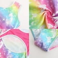 thumbnail image 4 of Toddler Girls Ballet Leotards Kids Children Sparkle Patchwork Sleeveless Athletic Gymnastics Costumes Bodysuits Dance Wear 2-10Y, 4 of 9