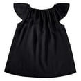 thumbnail image 5 of ATOGUTA Size 1T-8 Flower Girl Dresses Ruffle Sleeve Summer Beach Holiday A-Line Cute Midi Casual Sundress Black, 5 of 5