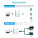 thumbnail image 5 of Potente Repetidor WiFi Potente Amplificador WiFi 300Mbps 2.4GHz Extensor WiFi Amplificador de Alcance WiFi con Puerto Ethernet, Amplificador WiFi Compatible con 4 Modos, Compatible con Todas Las Cajas Internas,WF-A01 JM, 5 of 5