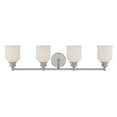 thumbnail image 4 of Elegant Melrose 4-Light Bathroom Vanity Light in Satin Nickel, 4 of 6