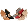 thumbnail image 6 of Journee Collection Womens Junniper Back Heel Zip High Stiletto Pointed Toe Pumps, 6 of 7
