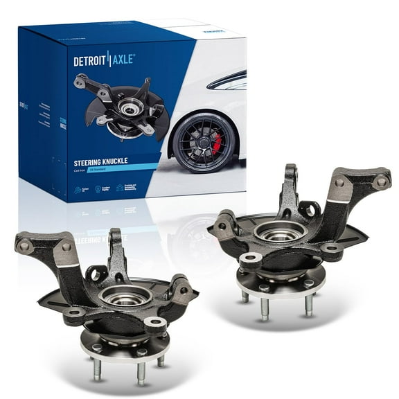 Detroit Axle - 2 Front Steering Knuckles & Wheel Bearing Hubs for 05-11 Ford Escape Mazda Tribute Mercury Mariner 2006 2007 2008 2009 2010 Steering Knuckles & Wheel Bearing Hubs Replacement