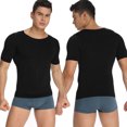 thumbnail image 3 of Mens Shapewear Seamless Body Shaper Abdomen Slim Undershirt Abs Belly Control Tank Tops, 3 of 7