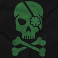 thumbnail image 2 of Irish Skull Crossbones St Pattys Day Unisex Plus Fleece Graphic Sweatshirt Brisco Brands 2X, 2 of 3