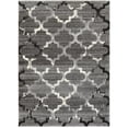 thumbnail image 1 of LR Resources SOFTS81164WGY5079 5 ft. x 7 ft. 9 in. Soft Shag Rectangle Area Rug, White & Light Gray, 1 of 1