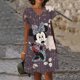 thumbnail image 3 of Nuevos vestidos cortos sexis de verano para fiesta para mujer, vestido con cuello en V y estampado de Mickey Mouse de Disney, vestido hasta la rodilla de manga corta XS-5XL para mujer, 3 of 4