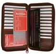 thumbnail image 5 of Genuine Leather Zip Around Credit Card Organizer Wallet with ID Window 729 CF (C), 5 of 14