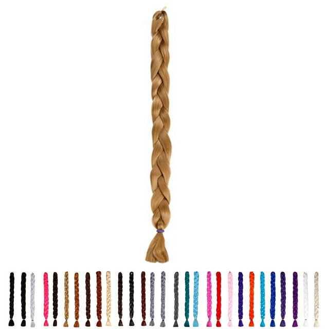 41inch Women Long Braiding Hair Synthetic High hair extensions pink Braid Temperature Fiber Pure Color Braid Hair Extensions