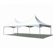 TentandTable Outdoor Wedding Canopy High Peak Frame Party Tent, White, 20' x 30'