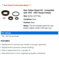 thumbnail image 2 of Rear Caliper Repair Kit - Compatible with 1992 - 2001 Honda Prelude 1993 1994 1995 1996 1997 1998 1999 2000, 2 of 2