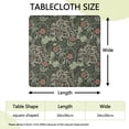 thumbnail image 2 of Fitted Floral Square Tablecloth 34x34 Inch with Elastic Edging, Bohemian Style Cover for Card Tables and Patio Dining, 2 of 6