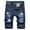 Dark Blue, variant on QUYUON Summer Casual Straight Short Jeans Distressed Ripped Denim Shorts Discount Mens Jean Shorts Men's Casual Denim Short Short Pants Casual Summer Jean Shorts Style M-579 , Blue XL