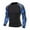 Type D, variant on Men's Long Sleeves Rash Guard Sun Protection Quick Dry Water Sports Compression Swim Shirts Type B M