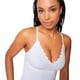 thumbnail image 5 of SKINY Top de tirantes para mujer – Sensation, top, escote en V, relleno, microfibra Blanco S (Small), 5 of 5